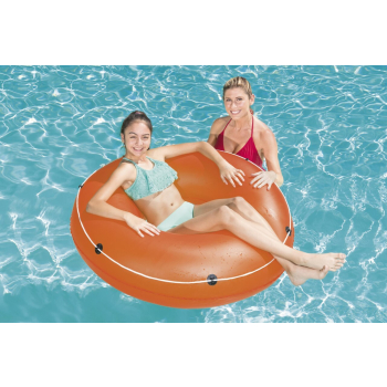 Dmuchane Kółko do pływania dla dzieci 12+ i dorosłych Pomarańczowy BESTWAY 119cm + Linka holownicza